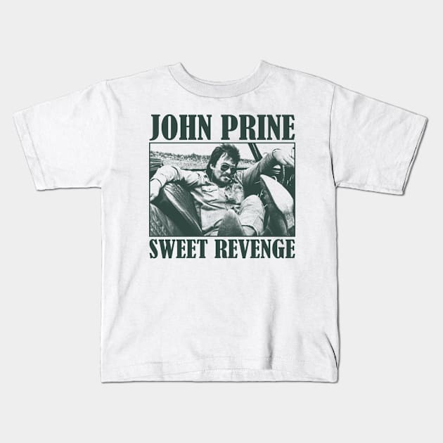 John Prine - Sweet Revenge Kids T-Shirt by OliviaCookArt